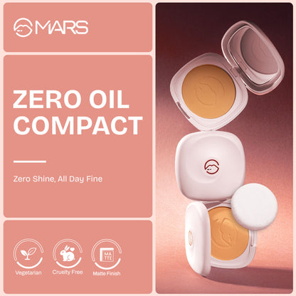 MARS Cosmetics Zero Oil Compact Powder - 05-Honey