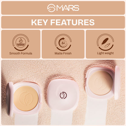 MARS Cosmetics Zero Oil Compact Powder - 07-Mocha