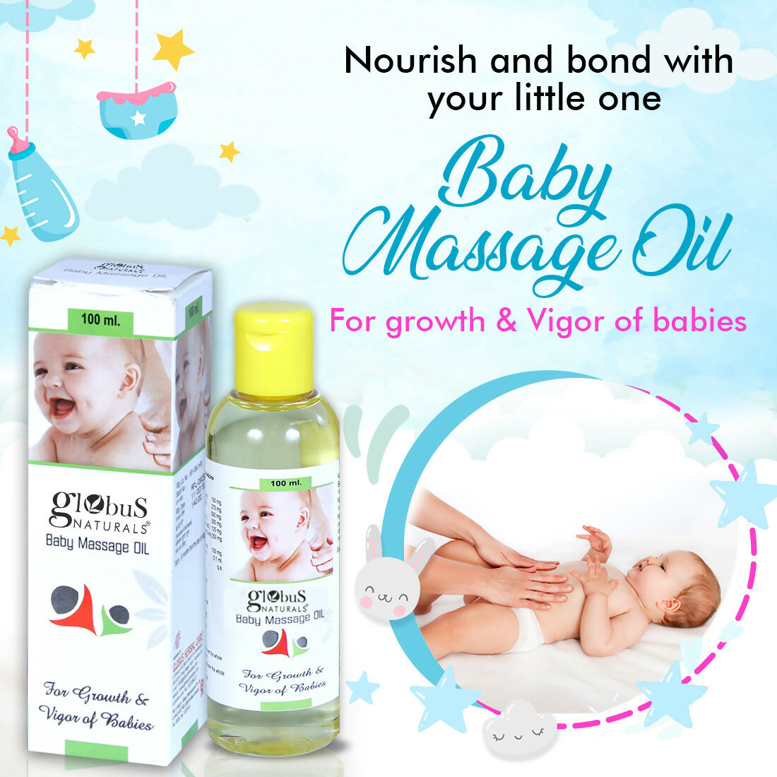 Globus Naturals Baby Massage Oil
