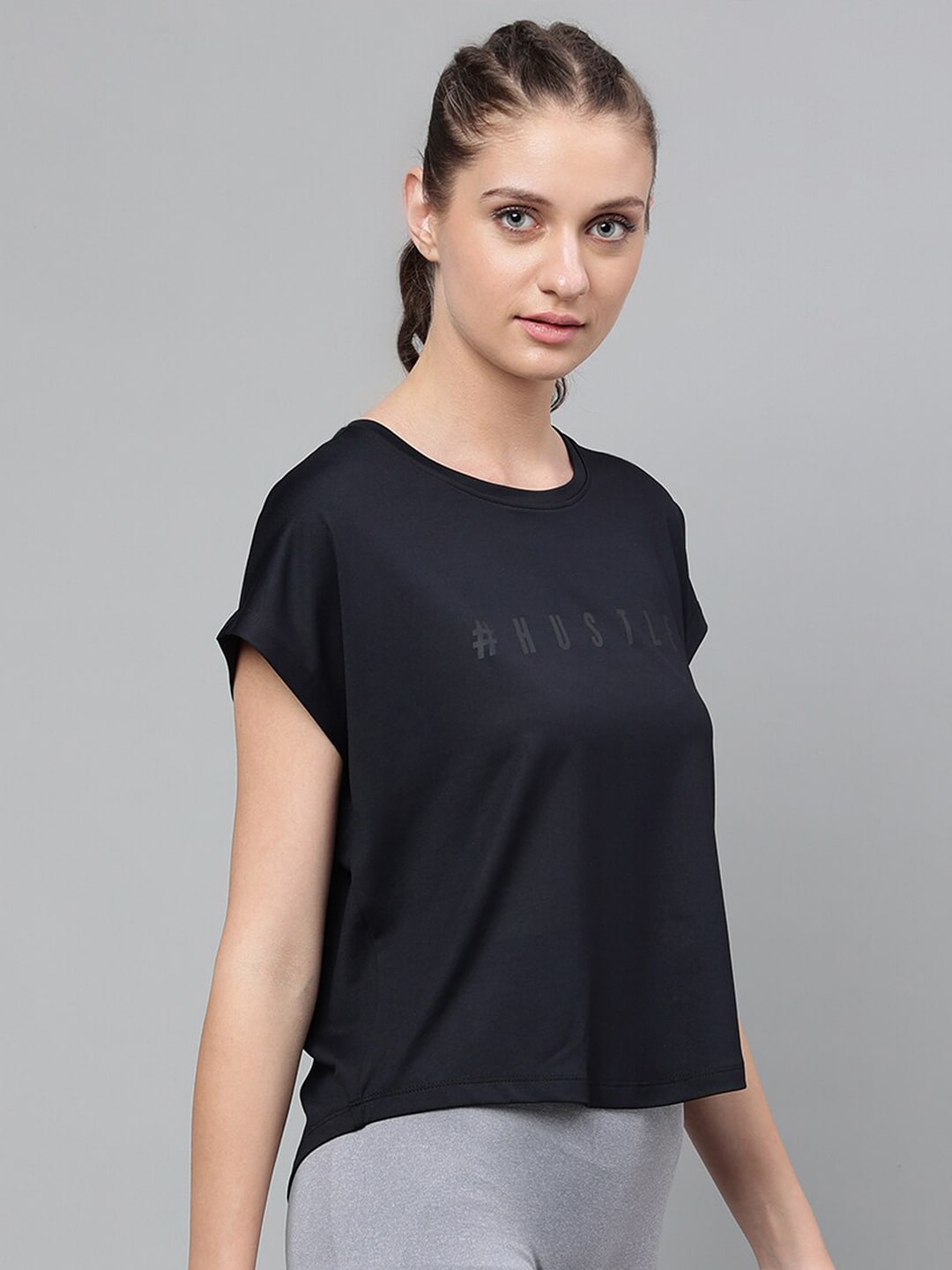 MKH Typography Printed Extended Sleeves Dri-FIT Relaxed Fit T-shirt