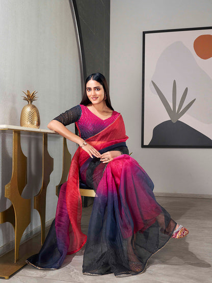 Tikhi Imli Organza Saree