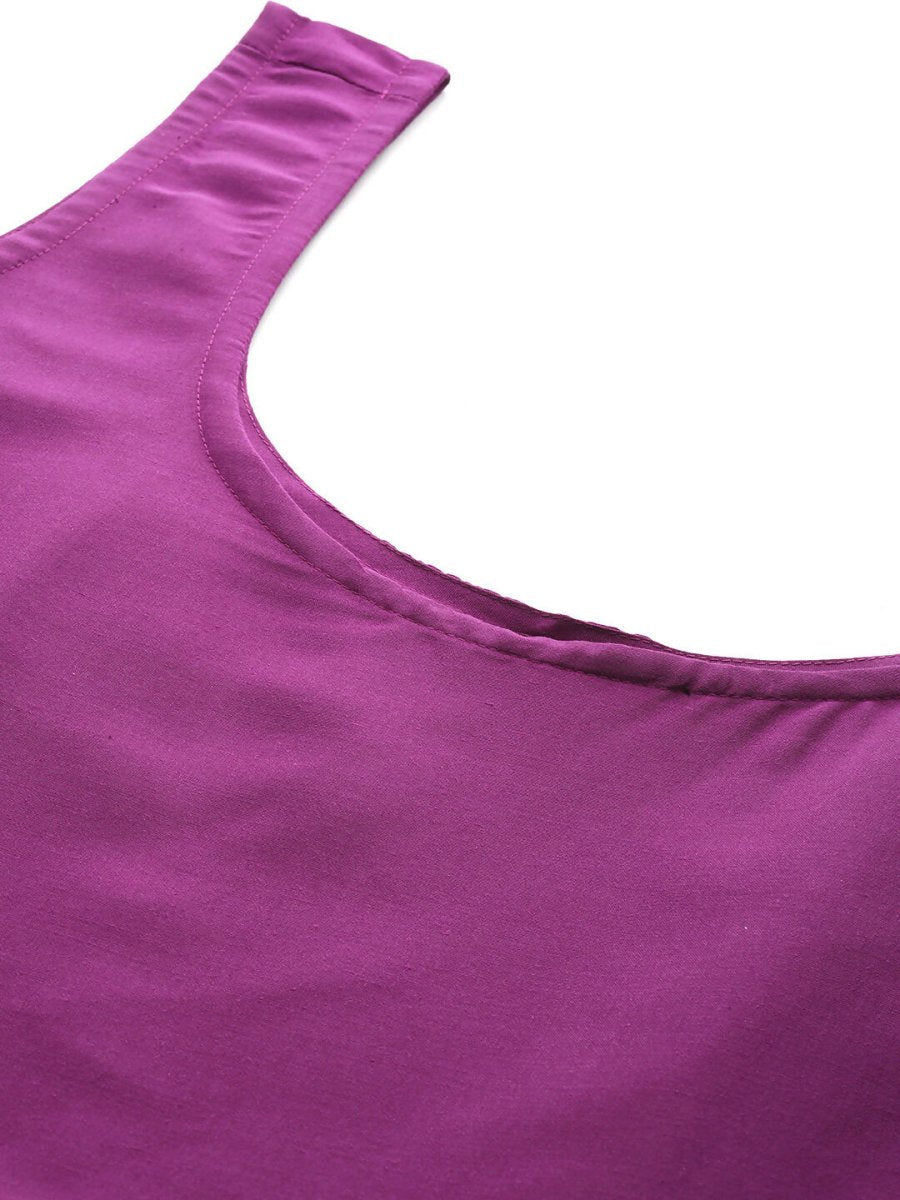Ahalyaa Women's Traditional wear Ethnic Dress - Purple