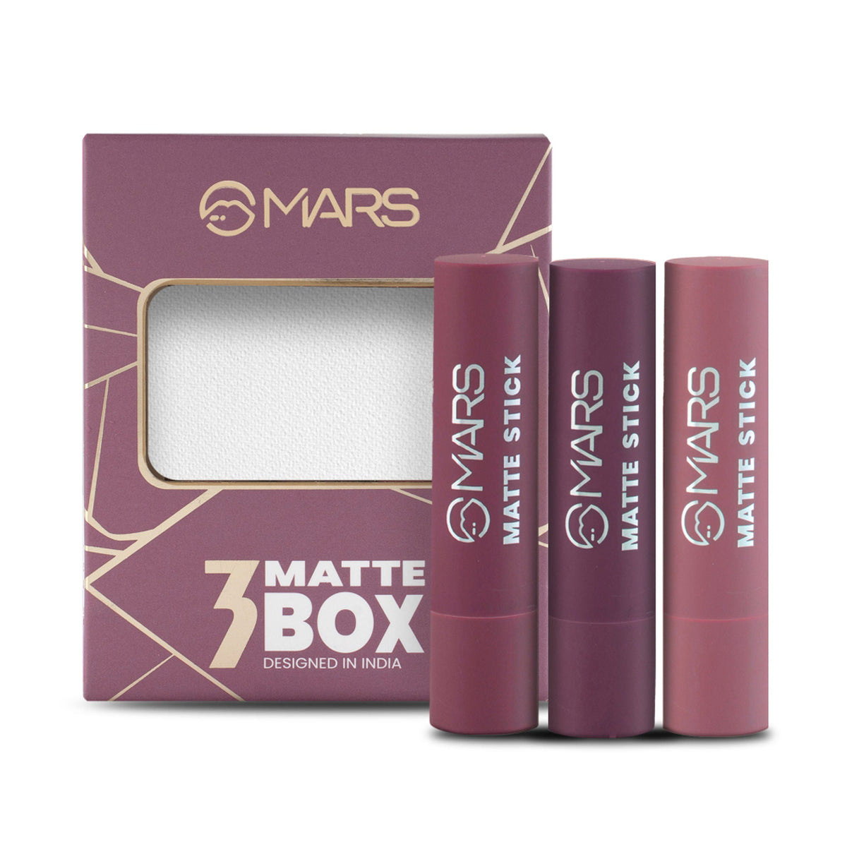 MARS Cosmetics Matte Lipsticks Box - 03 Plums