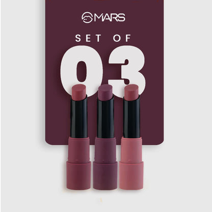 MARS Cosmetics Matte Lipsticks Box - 03 Plums