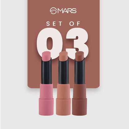 MARS Cosmetics Matte Lipsticks Box - Blushes Nudes