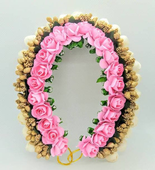 Baby Pink & Gold Gajra