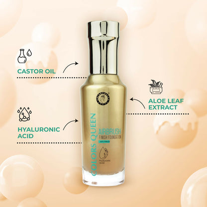 Colors Queen Airbrush Foundation With Primer - White Ivory