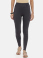 Souchii Grey Solid Slim-Fit Ankle-Length Leggings