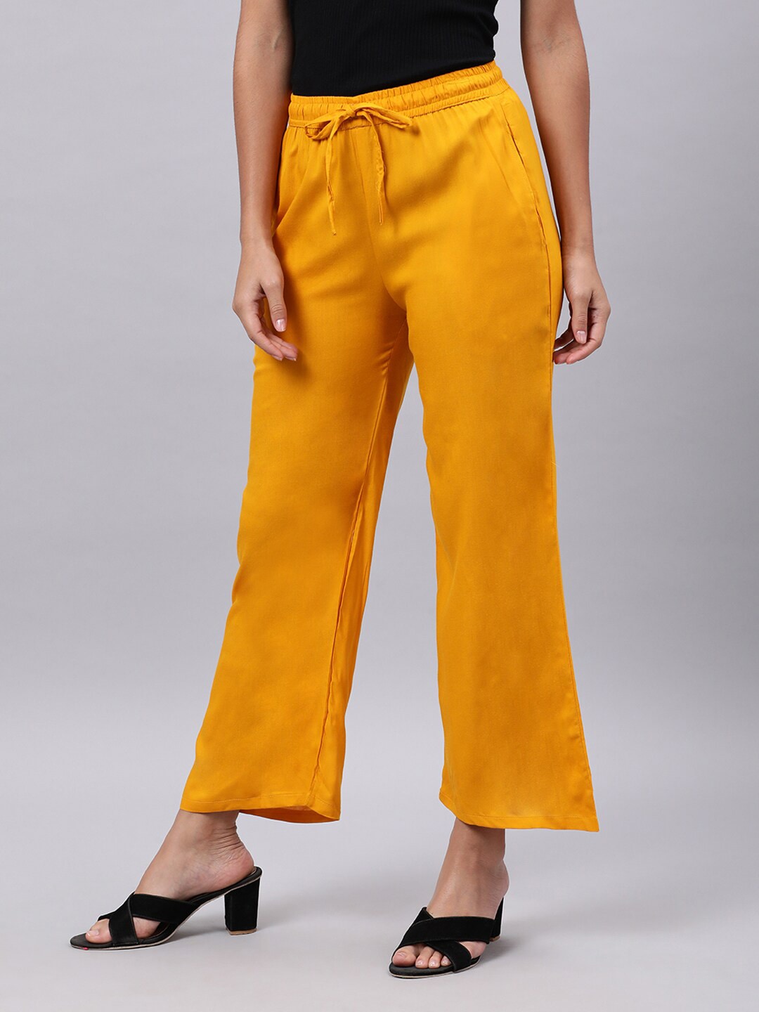 Souchii Yellow Liva Ethnic Palazzos