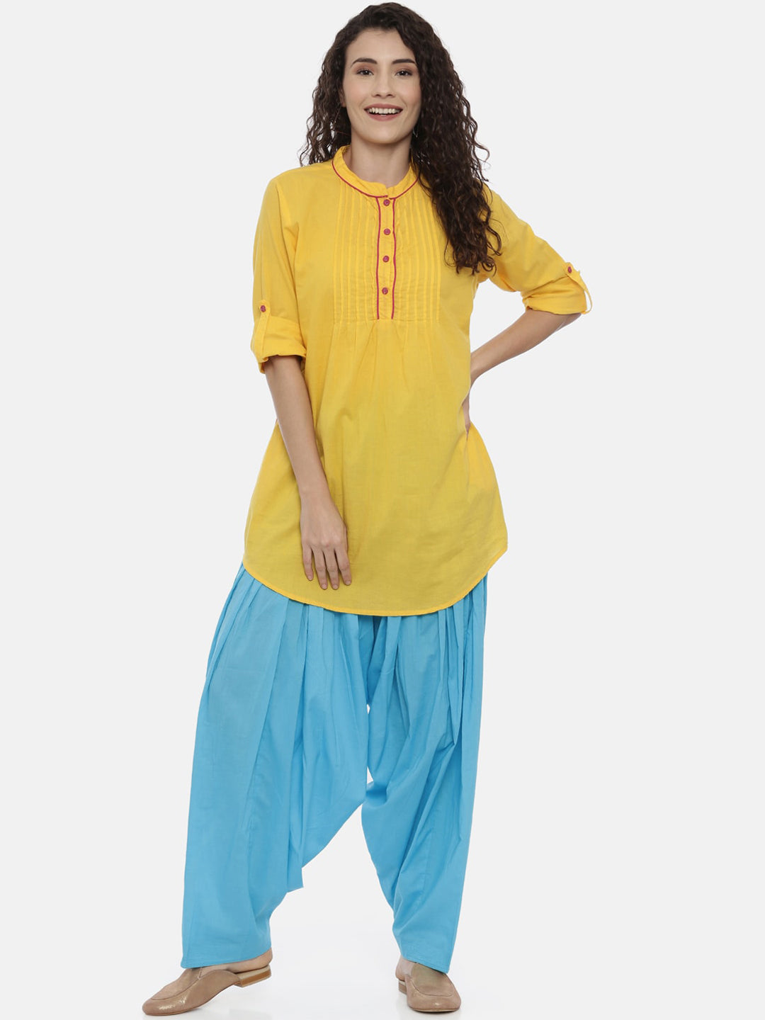 Souchii Women Pure Cotton Loose Fit Patiala