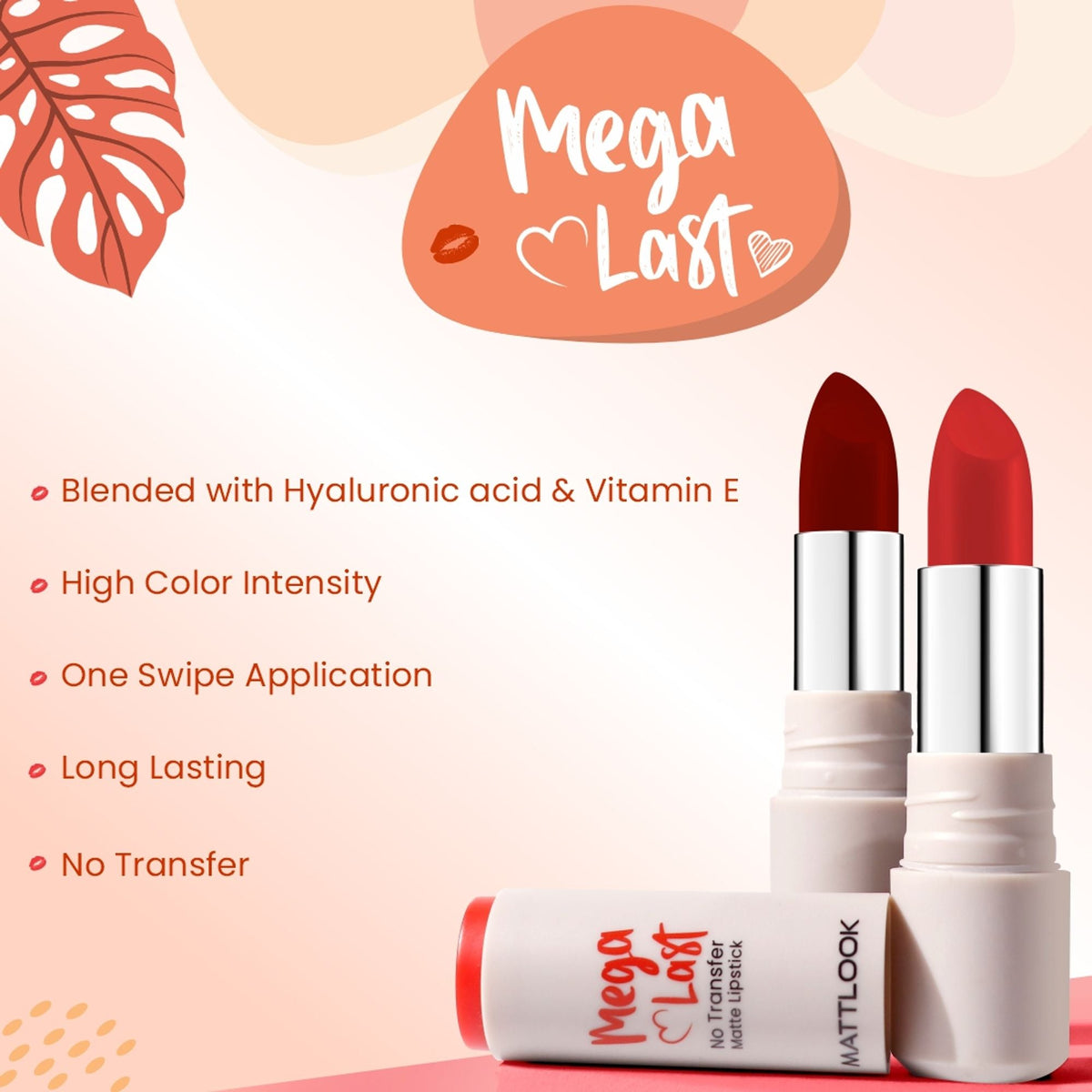 Matt Look Mega Last No Transfer Matte Lipstick - Mauve Baby