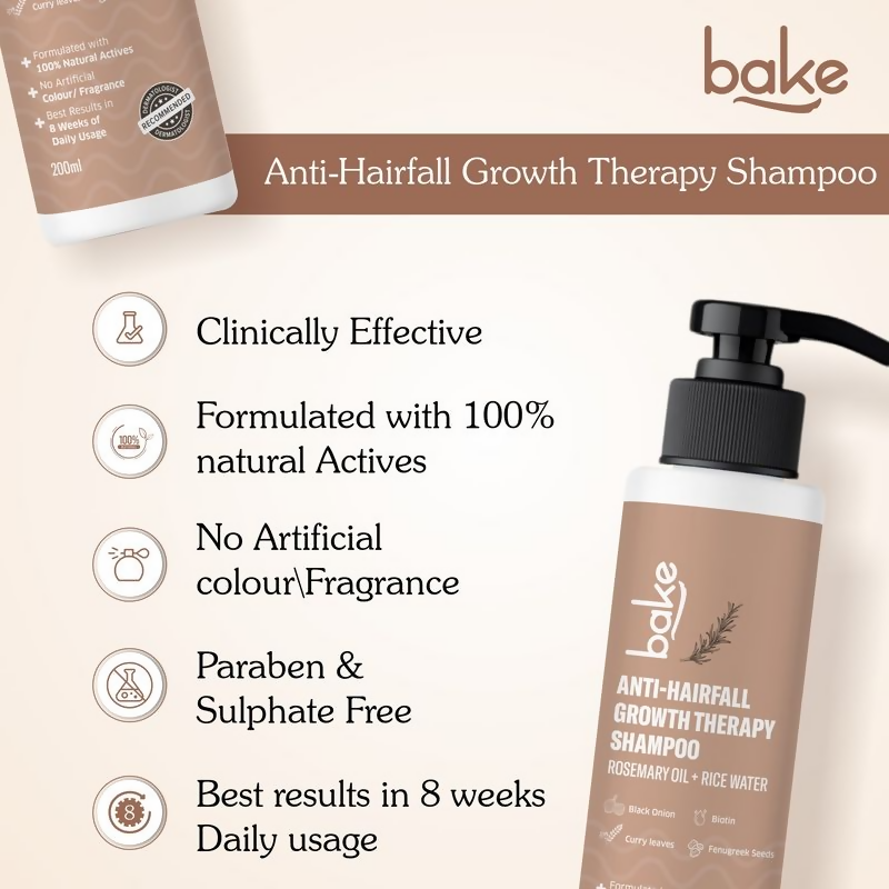 Bake Rosemary Anti Hair Fall Shampoo For Hair Fall Control & Hair Growth