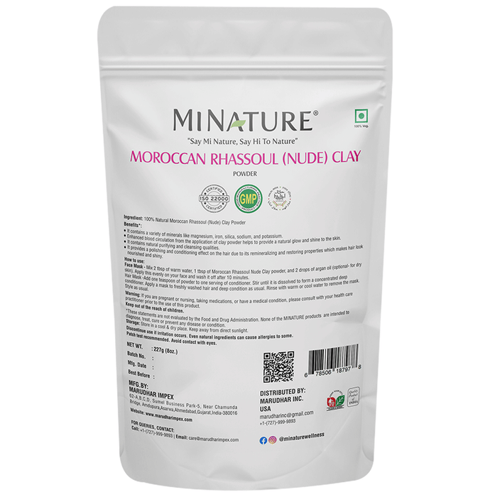 Minature Moroccan Rhassoul (Nude) Clay Powder