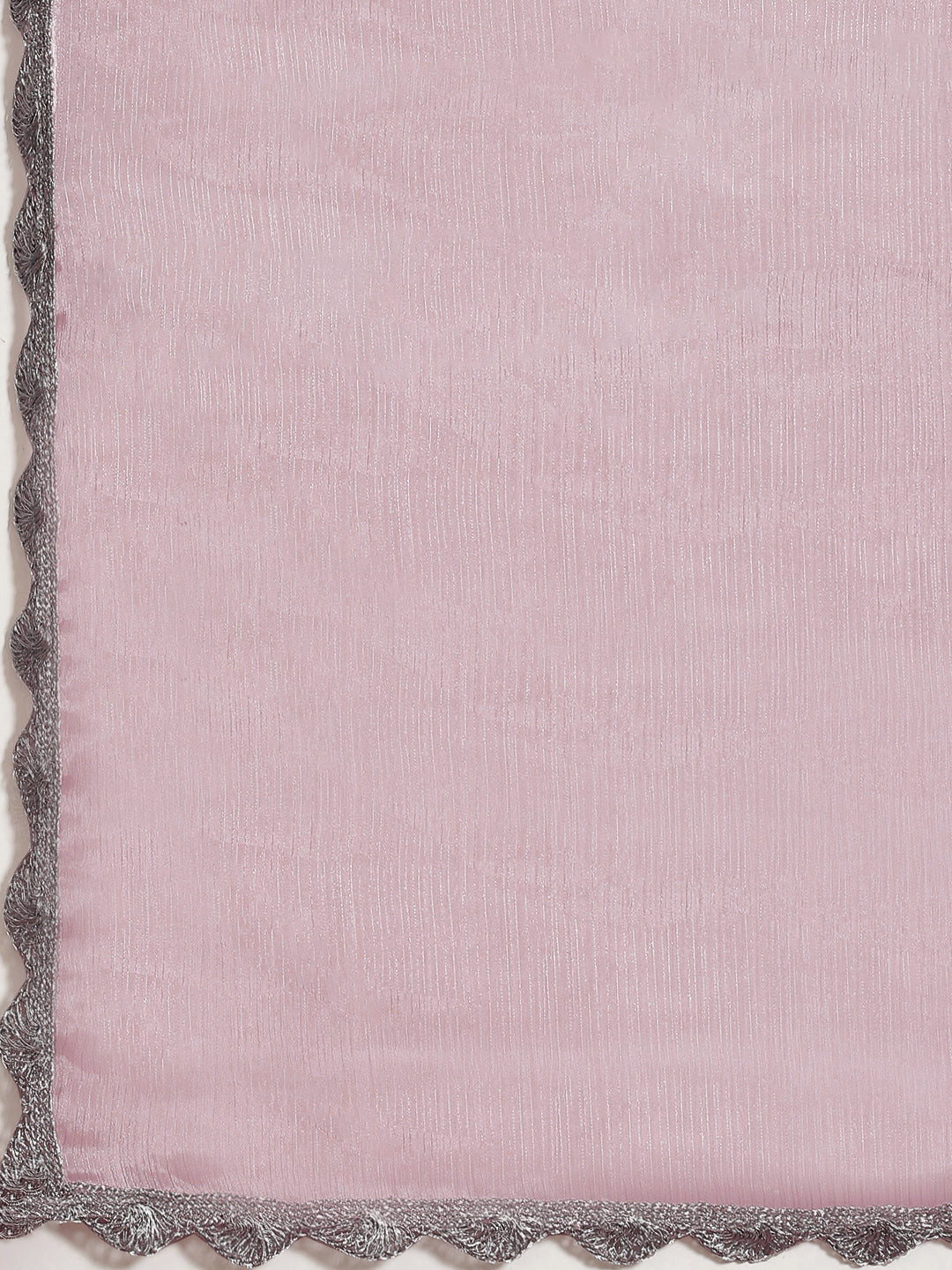 Tikhi Imli Pink Solid Embellished Border Saree