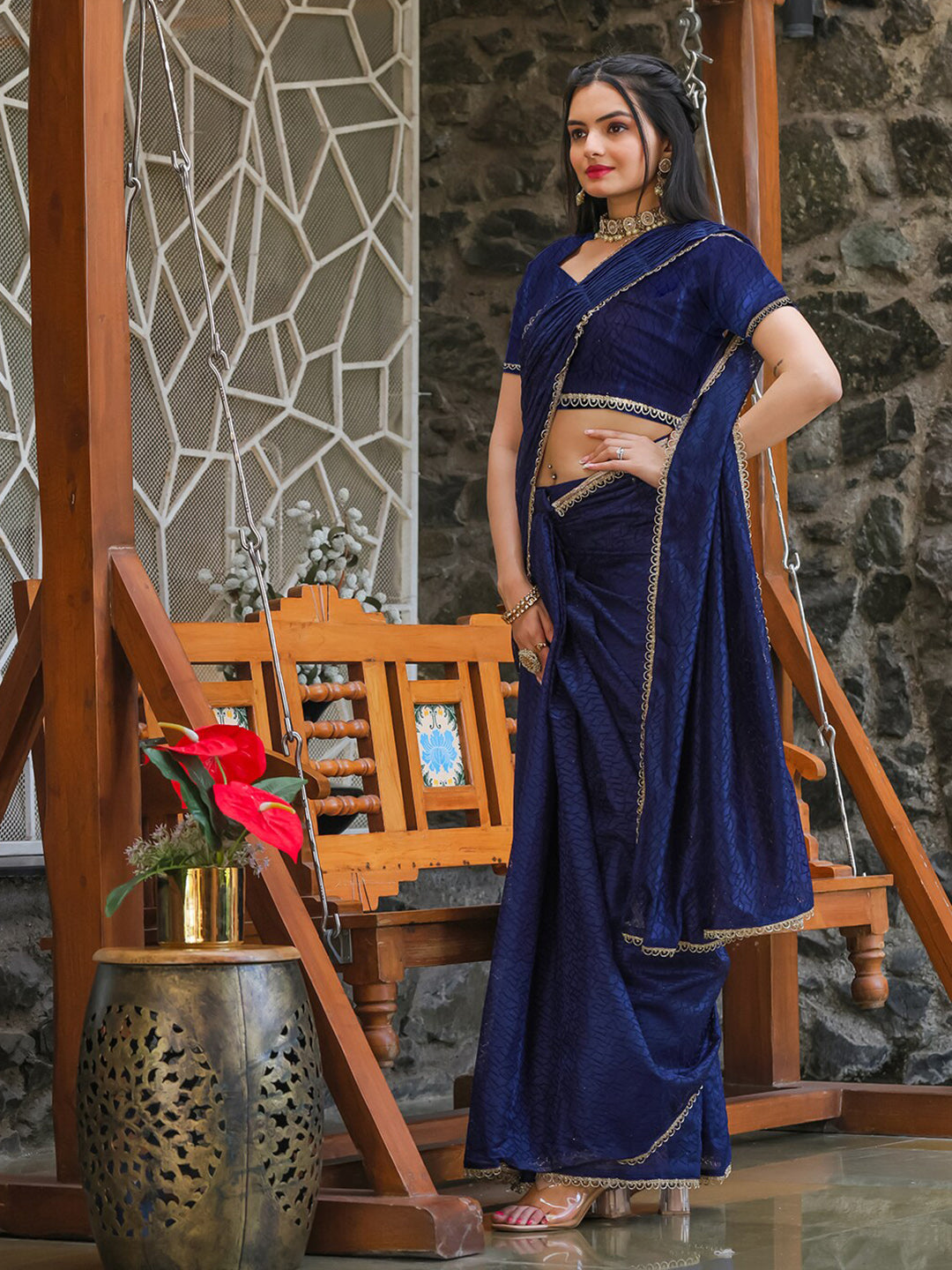 Tikhi Imli Woven Design Ready to Wear Saree