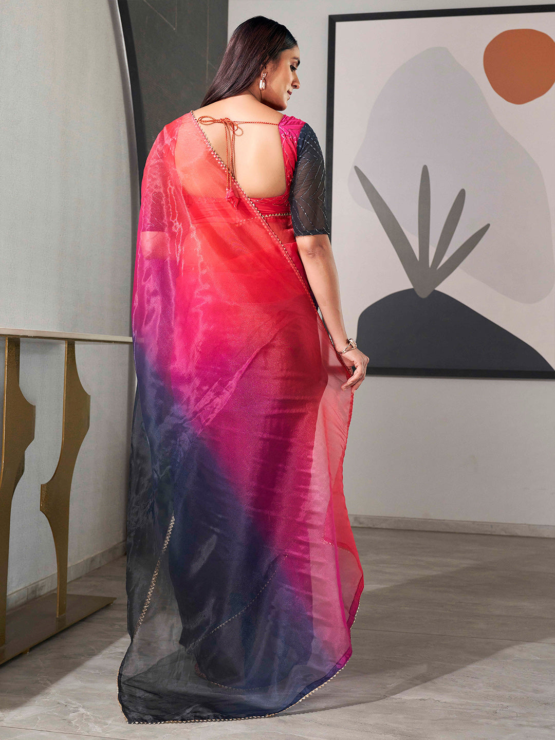 Tikhi Imli Organza Saree