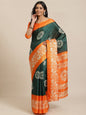 Saree Mall Green & Beige Printed Saree