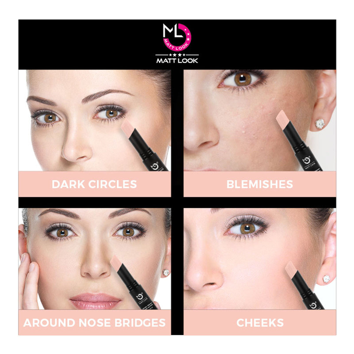 Matt Look Concealer & Anticernes SPF 20 - Blush