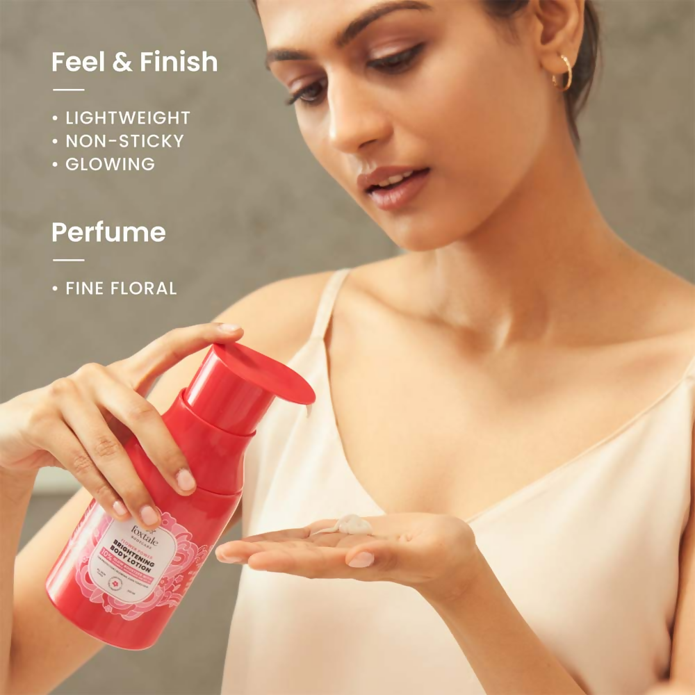 Foxtale Brightening Body Lotion SPF 30 With Niacinamide & Vitamin C Tan Protection & Glowing Skin
