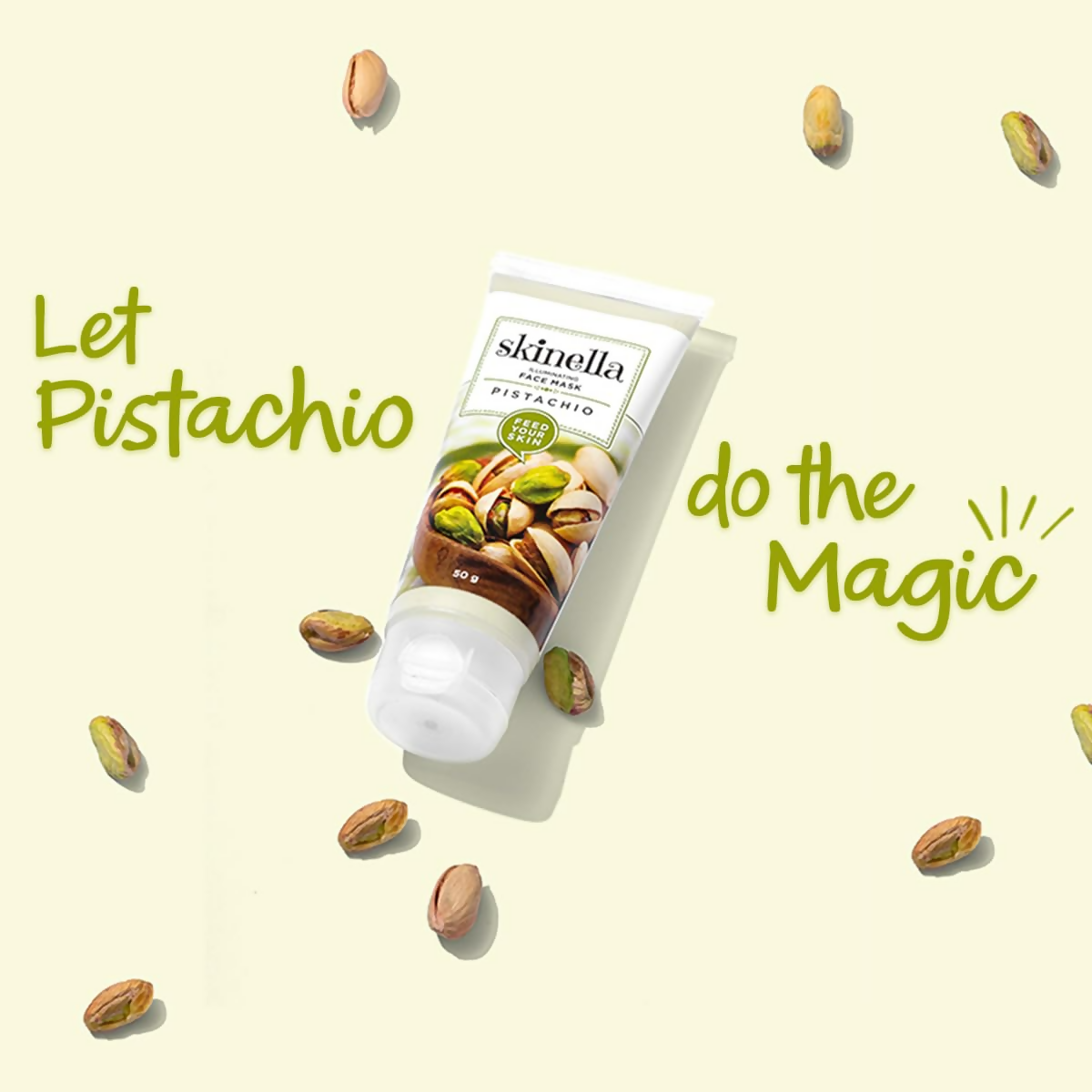 Skinella Illuminating Face Mask Pistachio
