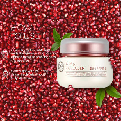 The Face Shop Pomegranate & Collagen Volume Lifting Eye Cream - Korean Skincare