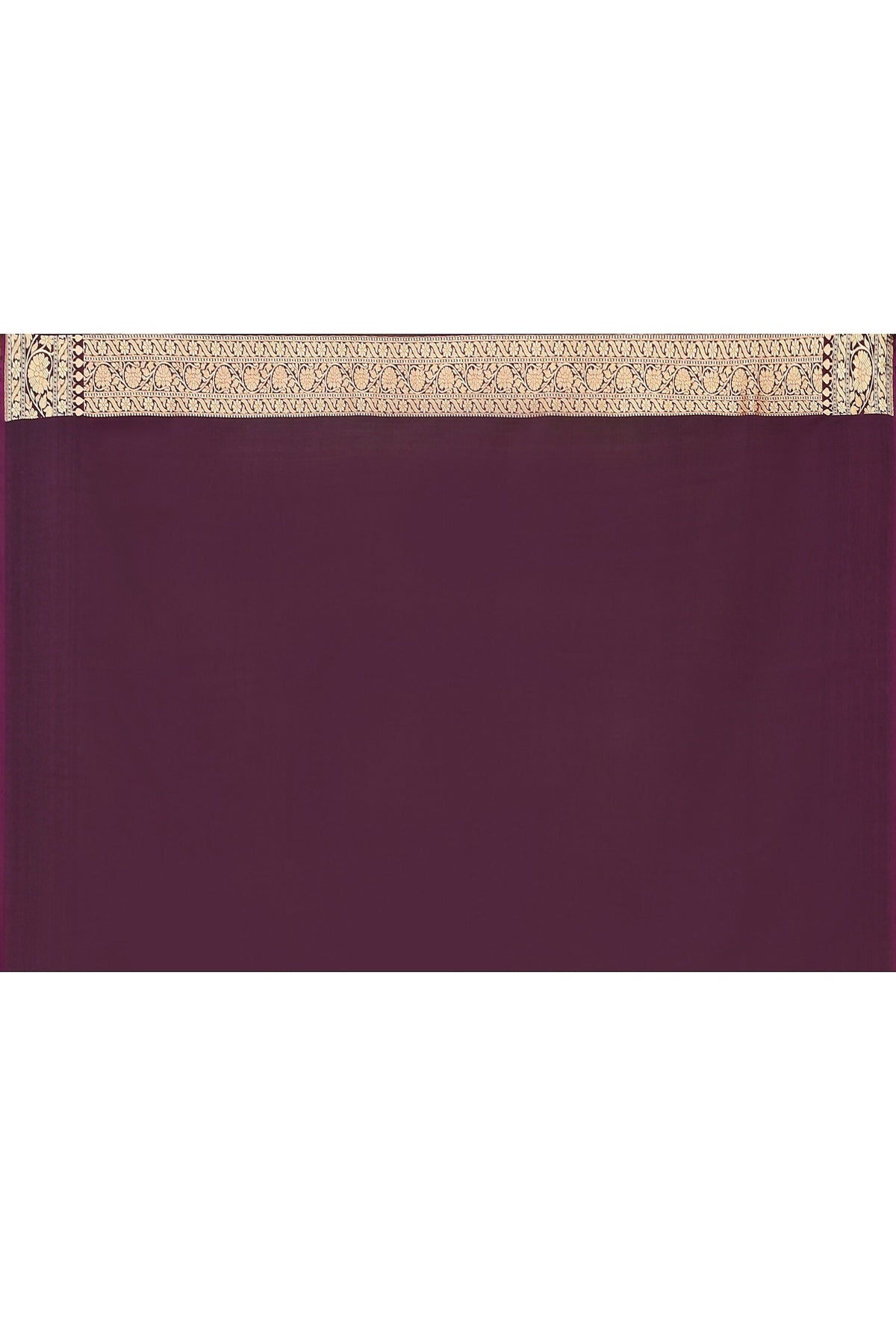 Joban Fashion Plum Purple Banarasi Soft Pure Handloom Banarasi Silk Saree