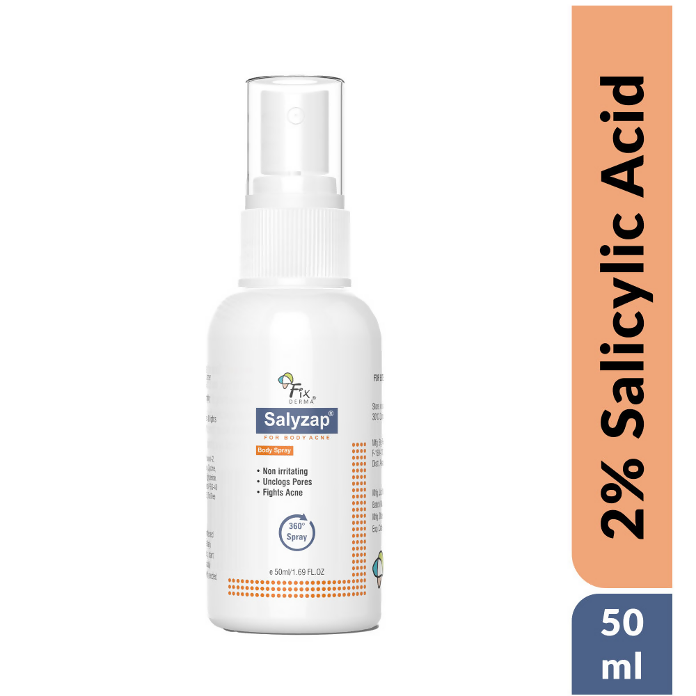 Fixderma 2% Salicylic Acid Salyzap Body Acne Spray
