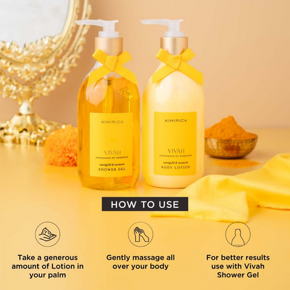 Kimirica Vivah Body Lotion Infused With Marigold And Turmeric