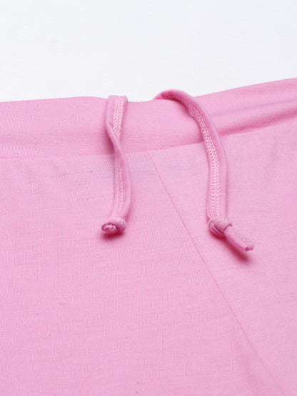 Souchii Women Pink Knitted Palazzos