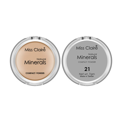 Miss Claire Natural Mineral Compact Powder - 21 Natural Beige