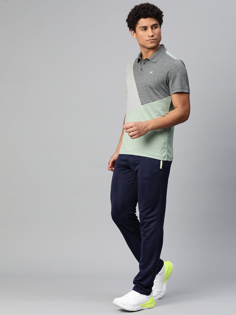 Alcis Colourblocked Polo Collar Anti Static Slim Fit T-shirt
