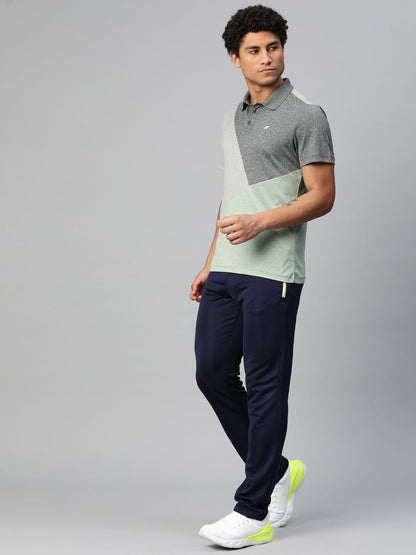 Alcis Colourblocked Polo Collar Anti Static Slim Fit T-shirt