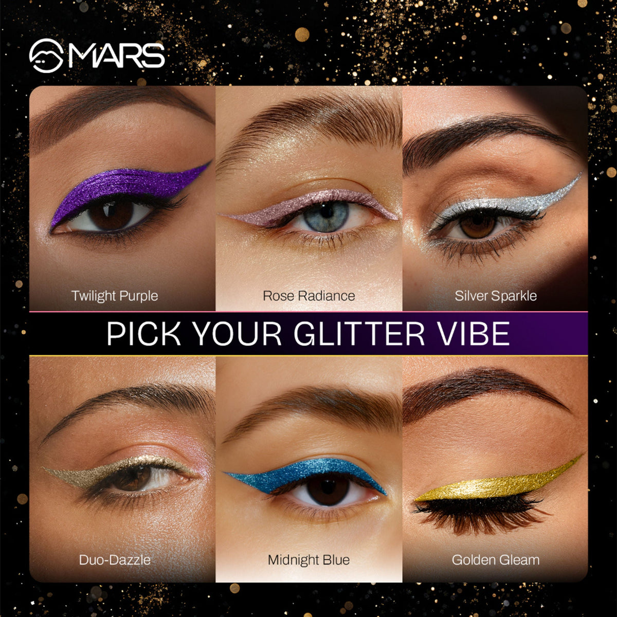 MARS Cosmetics Twinkle Wink Glitter Eyeliner - Golden Gleam