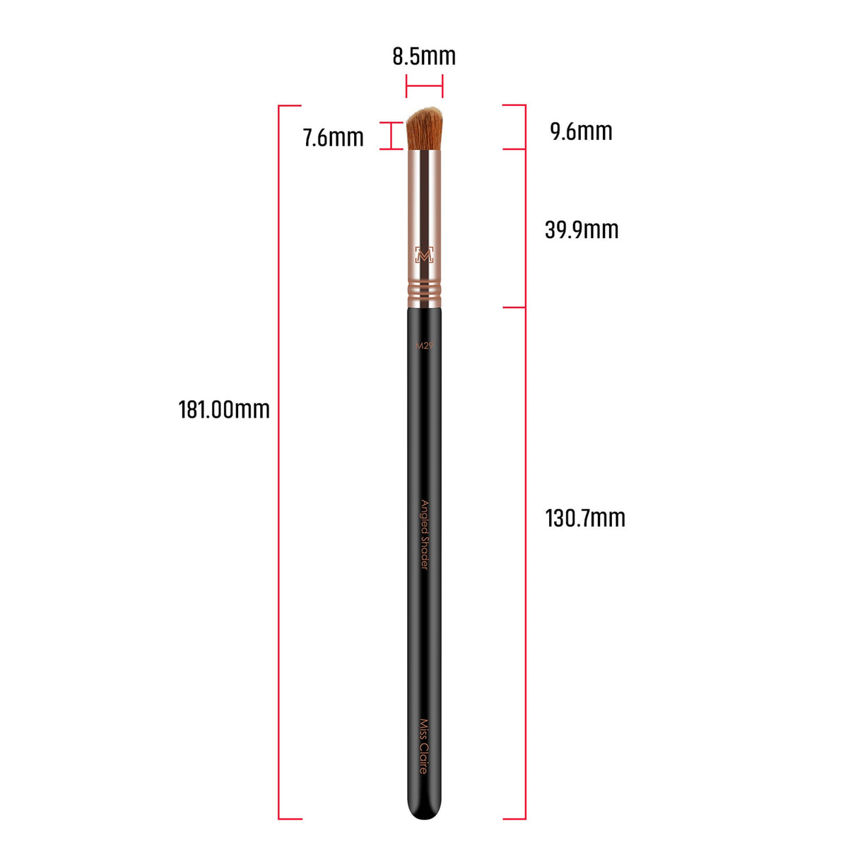 Miss Claire M29 - Angled Shader Brush - Rose Gold