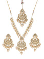 Zaveri Pearls Gold-Toned Kundan & Pearls Studded Rani Haar Jewellery Set