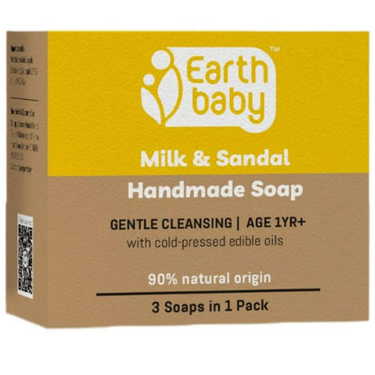 Earthbaby Natural Handmade Milk & Sandal Bath Soap