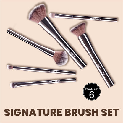 Matt Look Professional Signature Brush - Set of 6