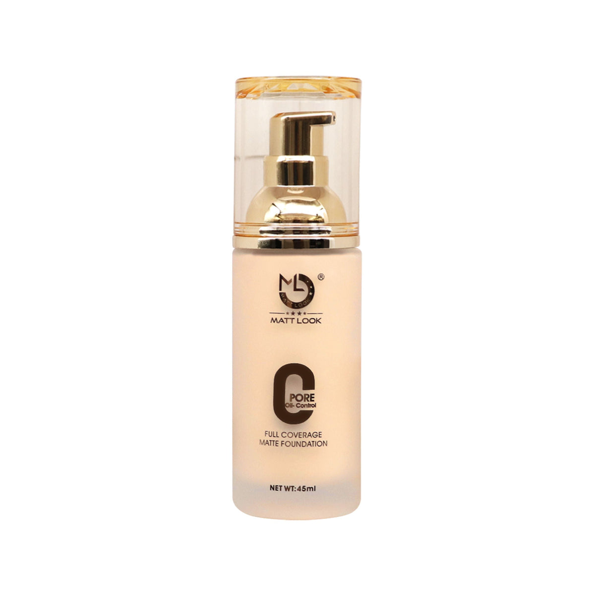 Matt Look Zero Pore Oil Control Full Coverage Matte Foundation - Porcelain