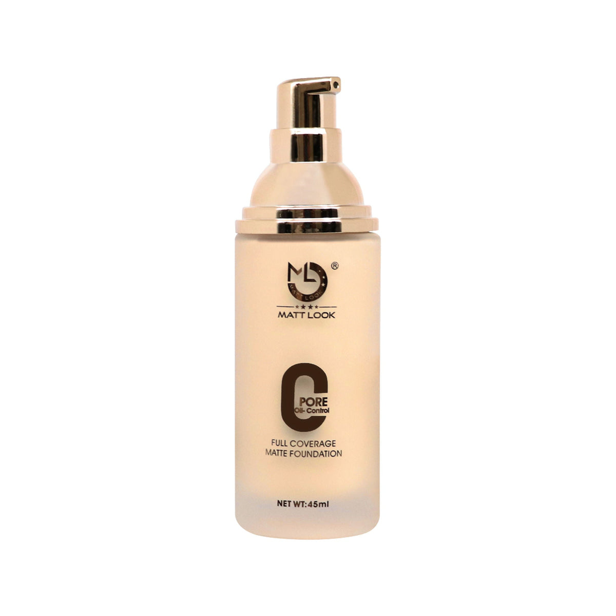 Matt Look Zero Pore Oil Control Full Coverage Matte Foundation - Warm Nude