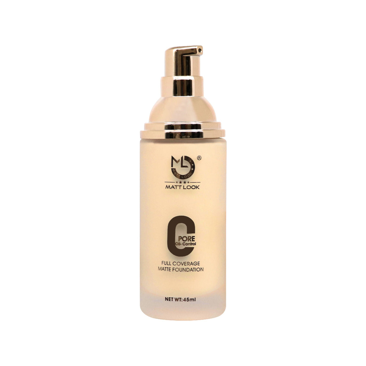 Matt Look Zero Pore Oil Control Full Coverage Matte Foundation - Pure Beige