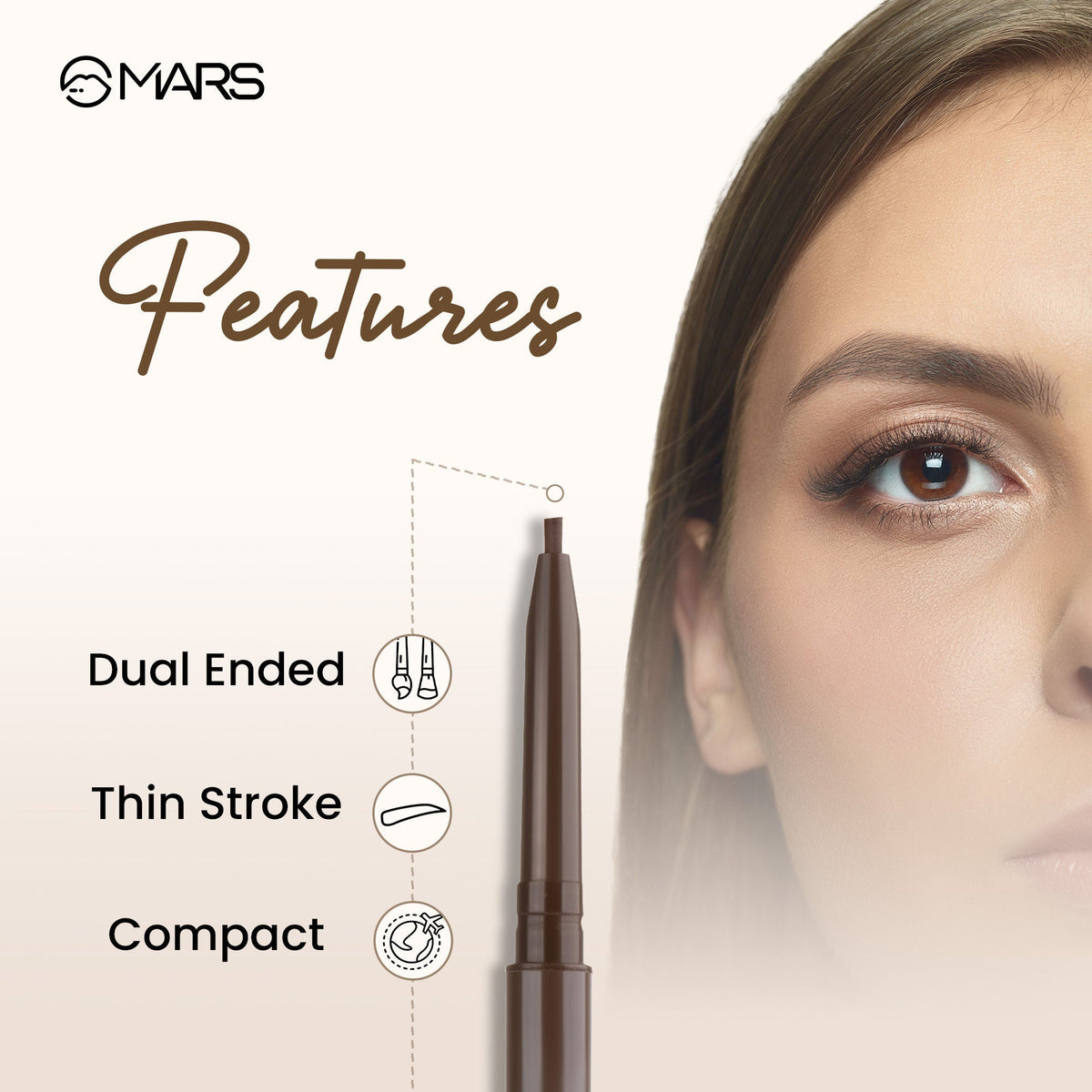 MARS Cosmetics Oh Brow Eyebrow Pencil - Brown