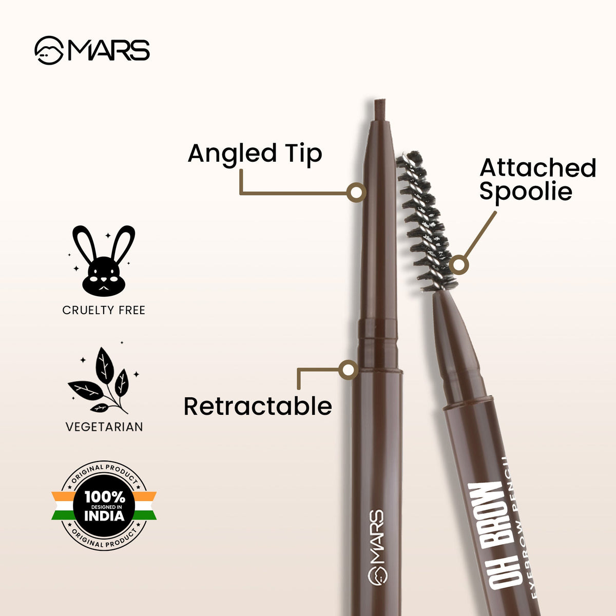 MARS Cosmetics Oh Brow Eyebrow Pencil - Brown
