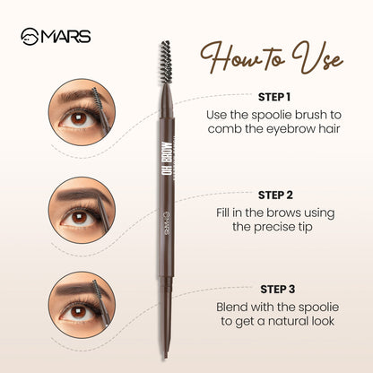 MARS Cosmetics Oh Brow Eyebrow Pencil - Brown