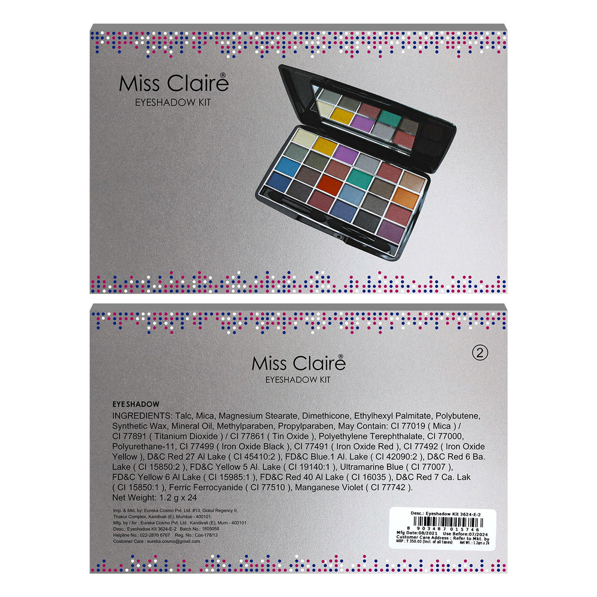Miss Claire Eyeshadow Kit - 3624-E-2
