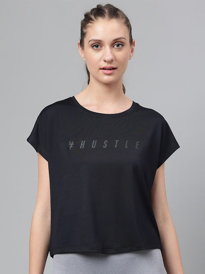 MKH Typography Printed Extended Sleeves Dri-FIT Relaxed Fit T-shirt