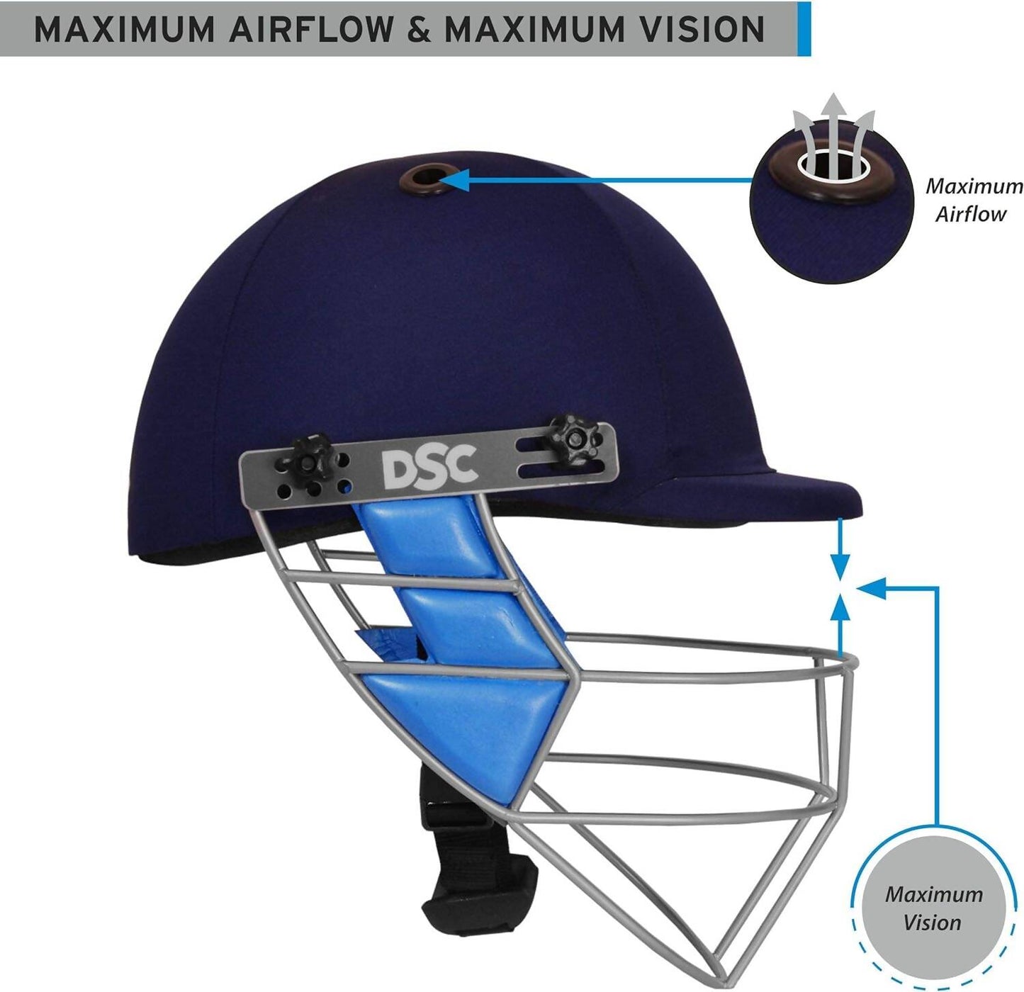 DSC Guard Cricket Helmet Small (Navy)