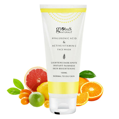 Globus Naturals Hyaluronic Acid & Vitamin C Face Wash