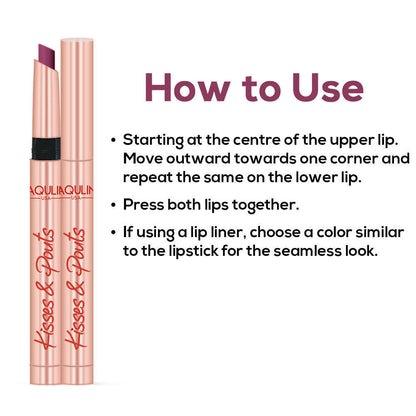 Jaquline USA Kisses & Pouts Transfer Proof Matte Lipstick - Butterfly Kiss 02