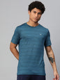 Alcis Striped Anti Static Slim Fit T-shirt