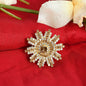 Mominos Fashion Joharkamal Gold-Polished AD Studded Adjustable Finger Ring